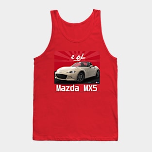 Mazda MX5 ND White Pearl Tank Top